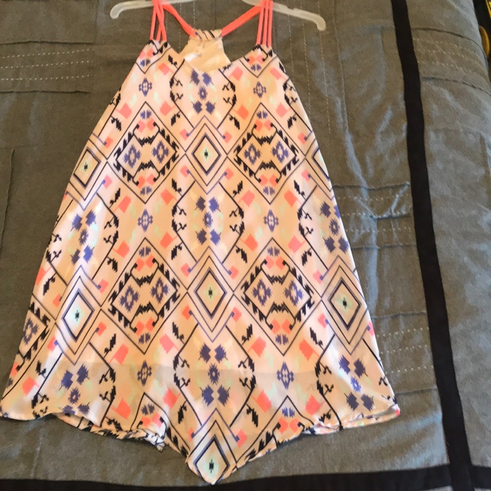 Aztec pattern flowy dress